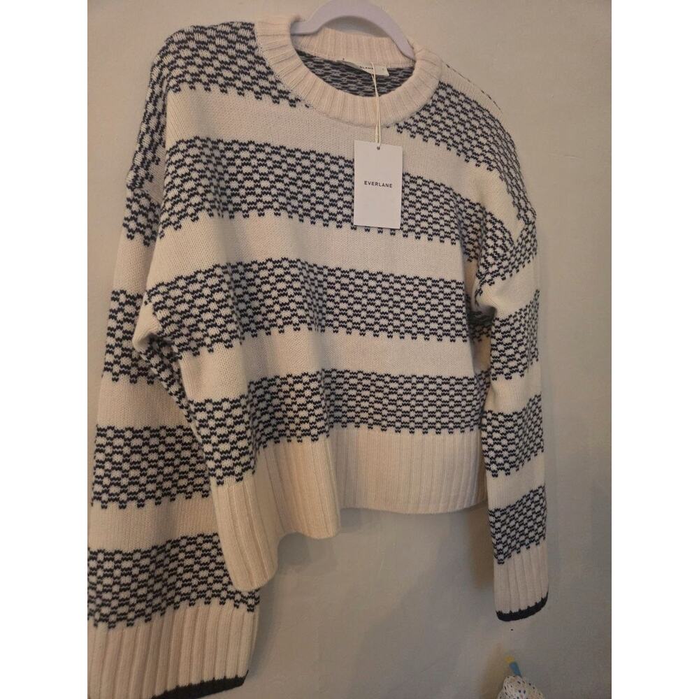 Everlane Nordic Cropped Boxy Crew in Luxe Merino NWT - Picture 7 of 9